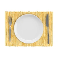 Set de 4 sets de table en coton Fabstyles Shadows lavables en machine, parfaits pour la cuisine, la salle à manger, le café, la terrasse et les tables d'extérieur