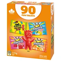 Maynards, Assorted Gummy Candy (Pack of 90), Sour Patch Kids, Fuzzy Peach, Swedish Berries, Swedish Fish, Bulk Candy, Individually Wrapped, Sour Candy