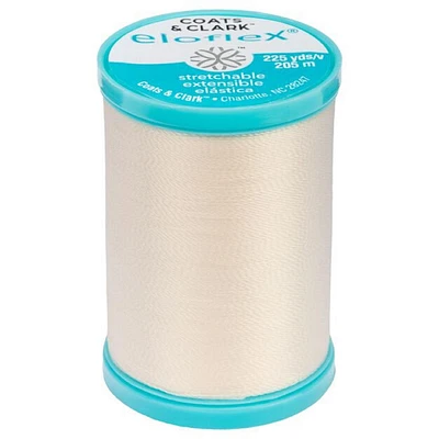 Coats & Clark Eloflex Stretch Thread, Nugrey, 225 Yards, PBT Sews soft and secure seams.