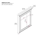 Miroir de 30 po Monteray Beach de Dorel Living
