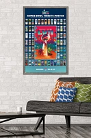 NFL League - Super Bowl LVII Ticket Collage Wall Poster, 22.375" x 34"