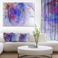 Designart Blue Mystic Psychedelic Texture Canvas Wall Art