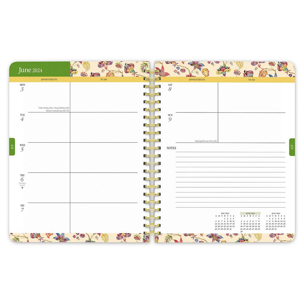 BrownTrout Tuscan Delight 2024 6x7.75 Inch Desk Planner, 9781975468712