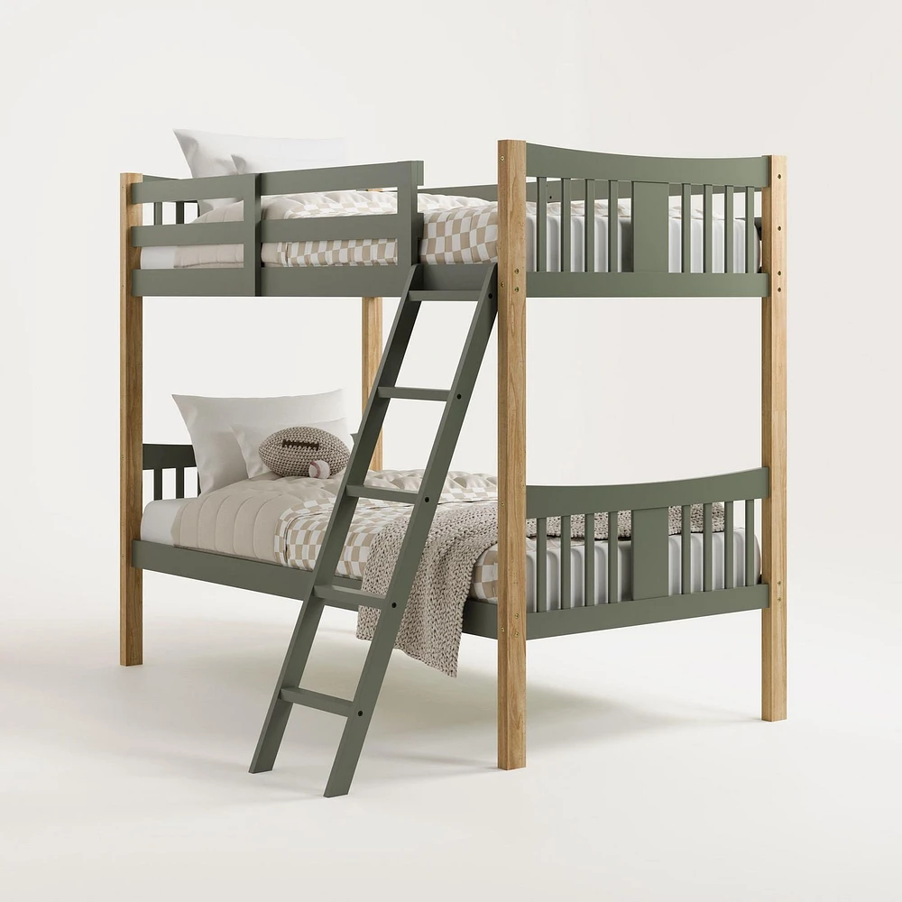 Storkcraft Caribou Solid Hardwood Twin Bunk Bed