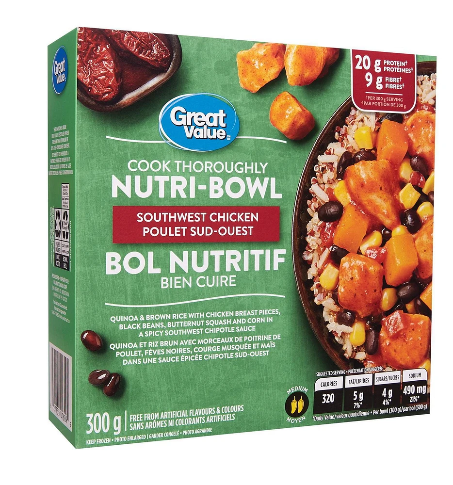 Great Value South West Chicken Nutri-Bowl, 300 g