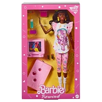 Barbie Rétro et Accessoires-Poupée Soirée Pyjama, années 80