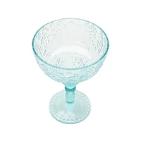 The Pioneer Woman, Verre à cocktail Margarita Tritan Ditsy bleu sarcelle 17,7 oz, 1 pièce