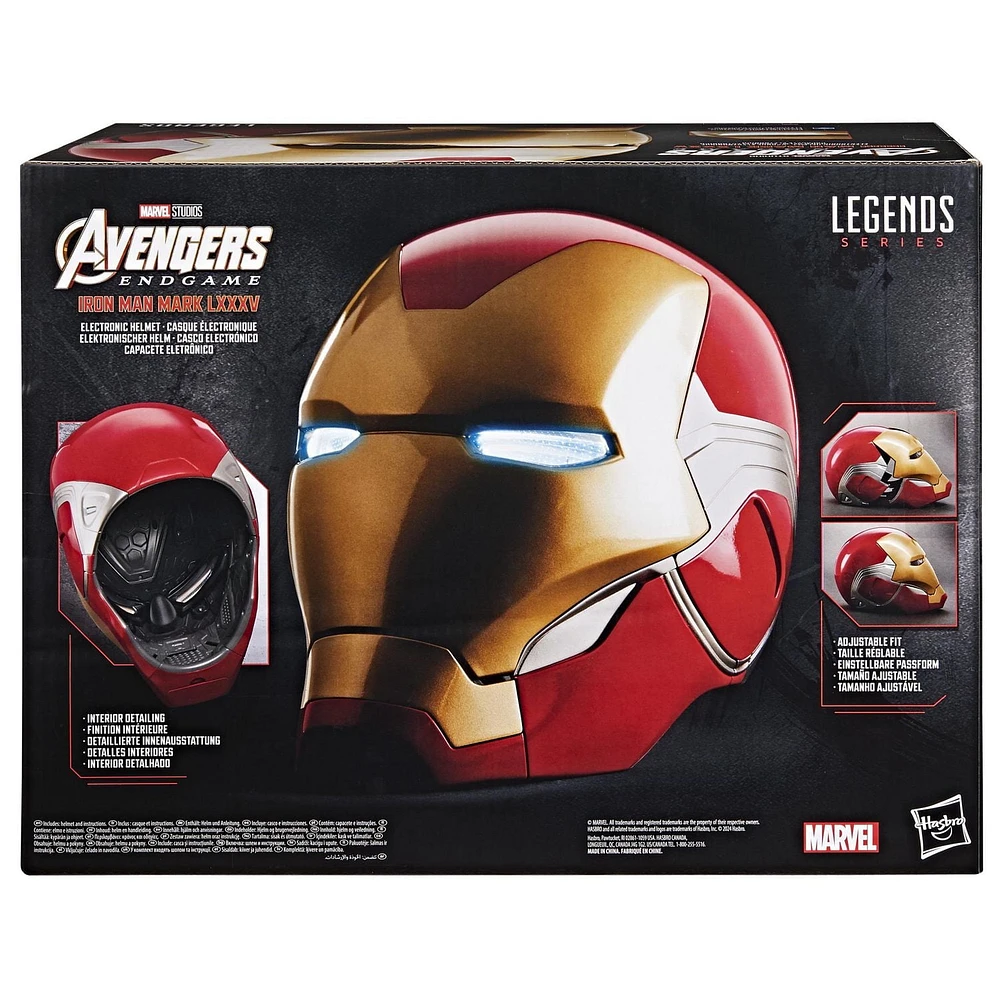 Marvel Legends Series, casque électronique premium Iron Man avec effets lumineux