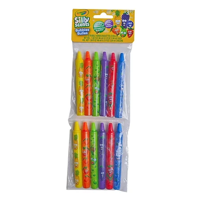 Crayola Silly Scents - 12 bâtonnets à bulles de 3,84 ml 12 bâtonnets à bulles de 3,84 ml