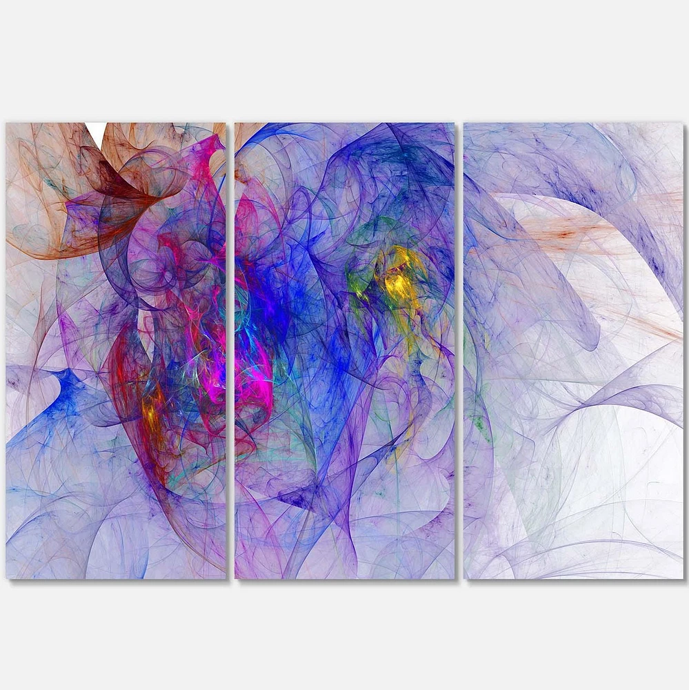 Designart Texture psychédélique mystique bleue Art mural sur toile