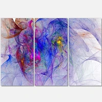 Designart Texture psychédélique mystique bleue Art mural sur toile