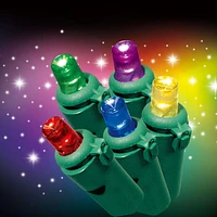 Guirlande de Noël lumineuse EZ-Illuminations, 60 DEL, 11,2 pieds, super étincelantes, multicolore