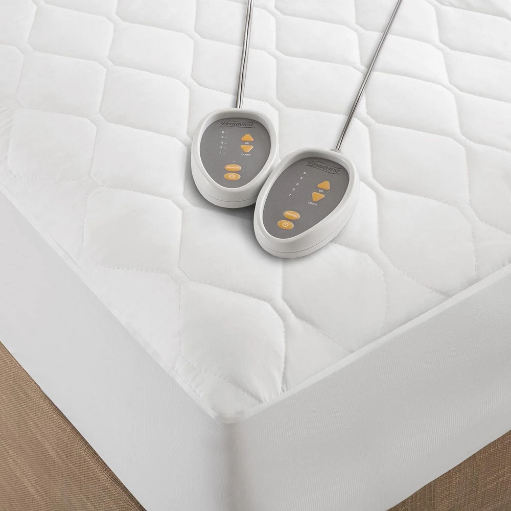 Home Essence Apartment Cotton Blend Heated Mattress Pad