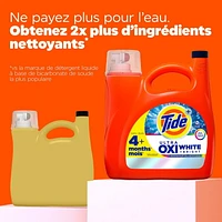 Détergent à lessive liquide Tide Plus Ultra OXI Blanc et éclatant, pouvoir détachant et blanchissant supérieur 3.9L