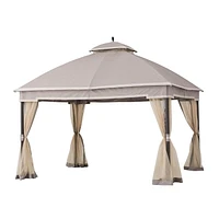 hometrends 10 ft. x 12 ft. Soft Top Gazebo, Includes bug netting