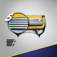 Cartouches de rechange de rasoir Gillette Fusion5ProGlide Défense pour hommes de rechange de rasoir pour manche de rasoir Flex-pivot, 2x plus de lubrification, lame de précision pour hommes