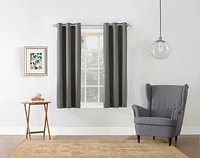 Piliers texturé thermique doublée oeillet Rideau panneau 1 de mur-rideau black-out total