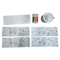 Way To Celebrate Mug Art Kit With Watercolour Pen For DIY Gift