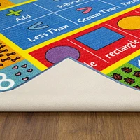 KC Cubs collection de récréation Symboles mathématiques, nombres et formes Apprentissage éducatif et aire de jeux Tapis pour enfants et enfants Chambres et salle de jeux