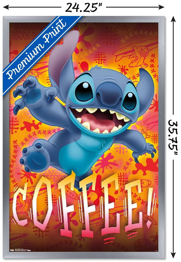 Disney Lilo and Stitch - Coffee Wall Poster, 22.375" x 34"