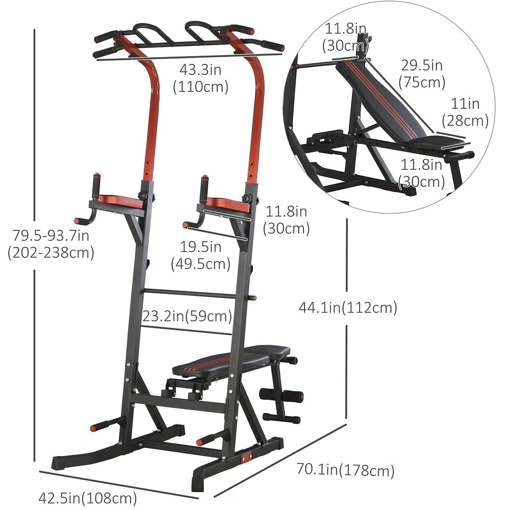 Station Soozier pour équipement d'entraînement de gym à domicile avec banc assis