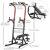 Station Soozier pour équipement d'entraînement de gym à domicile avec banc assis