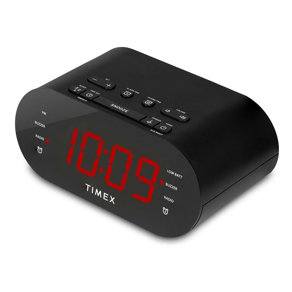 FM Dual Alarm Clock Radio with USB Charging, FM Dual Alarm Clock Radio