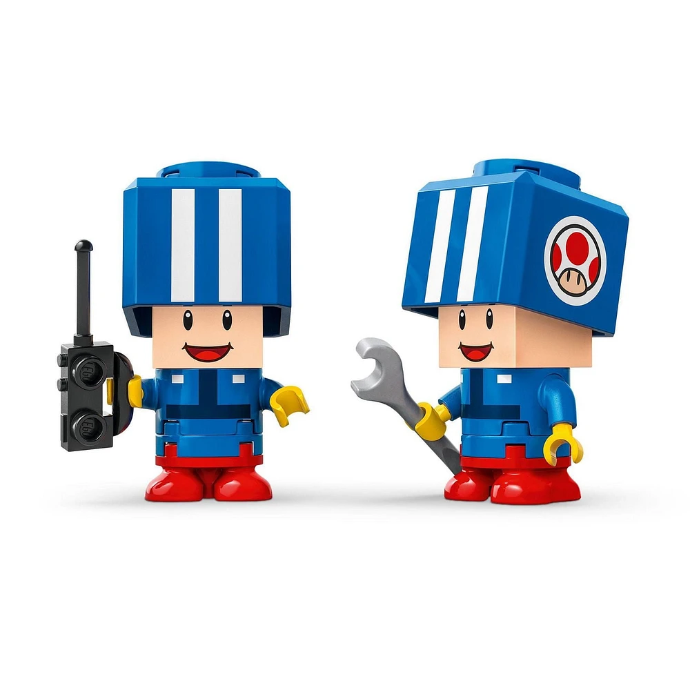 LEGO Super Mario: Mario Kart Toad's Garage - Nintendo Toy Building Set for Kids, Boys & Girls, Ages 8+ - Collectible Mario Kart Toy for Fans with 2 Blue Toad Figures - Gift Idea for Birthdays - 72035