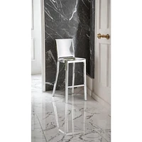 Tabouret de comptoir élégant Roxan en acier inoxydable LOT DE 2