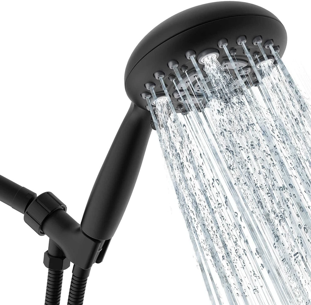 American Imaginations Wall Mount CUPC Approved Stainless Steel Shower Head In Black Color AI-34367