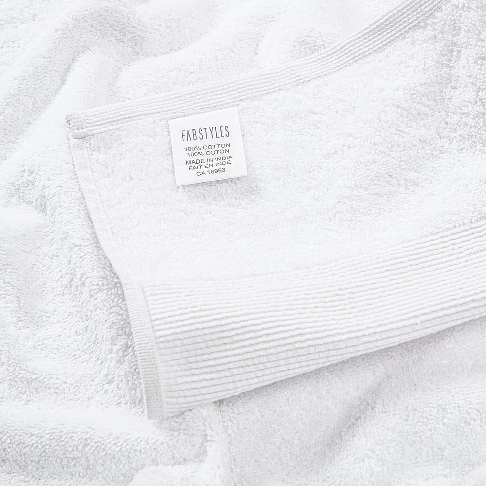 Essuie-mains Fabstyles super doux et absorbants, essuie-mains de luxe pour spa, maison et hôtel, essuie-mains à séchage rapide, lot de 6
