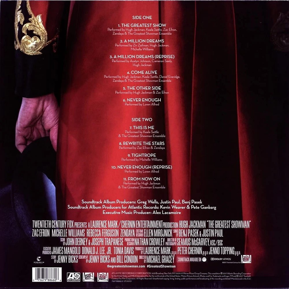 Various Artists -The Greatest Showman Soundtrack (Vinyl LP w/Digital Download)