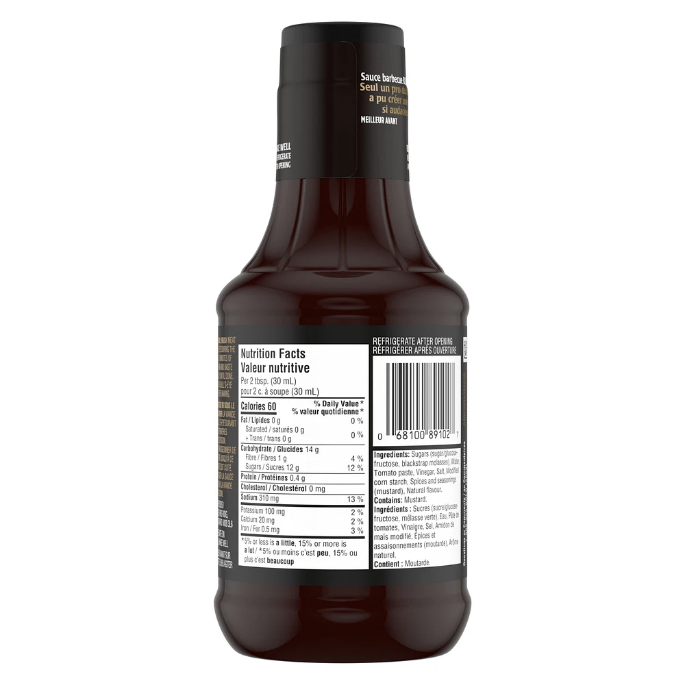 Bull's-Eye Bold Original BBQ Sauce, 425mL, 425mL