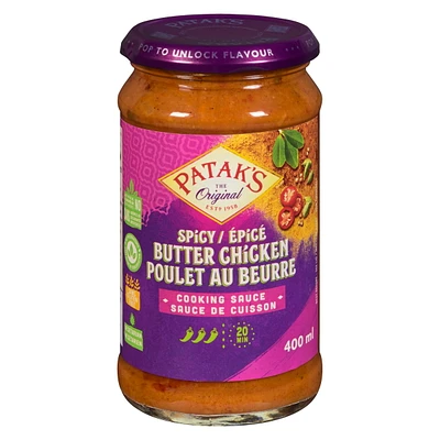 Patak's Spicy Butter Chicken Cooking Sauce, 400 mL