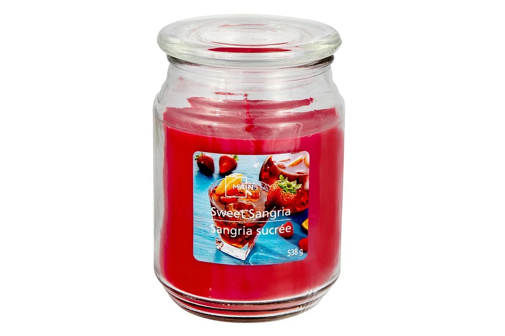 MAINSTAYS SANGRIA SUCRÉE POT PARFUMÉ 538g 19 oz / 538 grammes