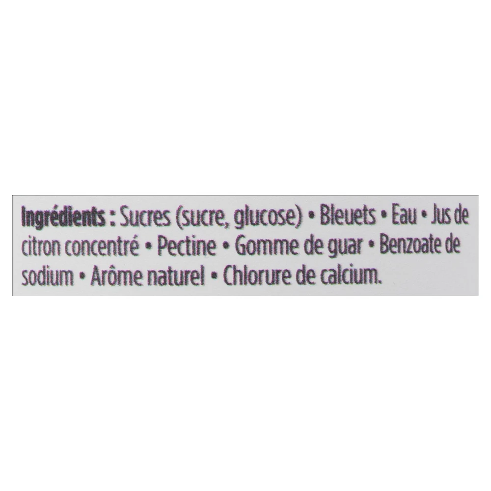 DORA BLEUETS LÉGÈRES TRADITIONNELLE AVEC PECTINE DORA BLEUET LÉGÈRE 500ML