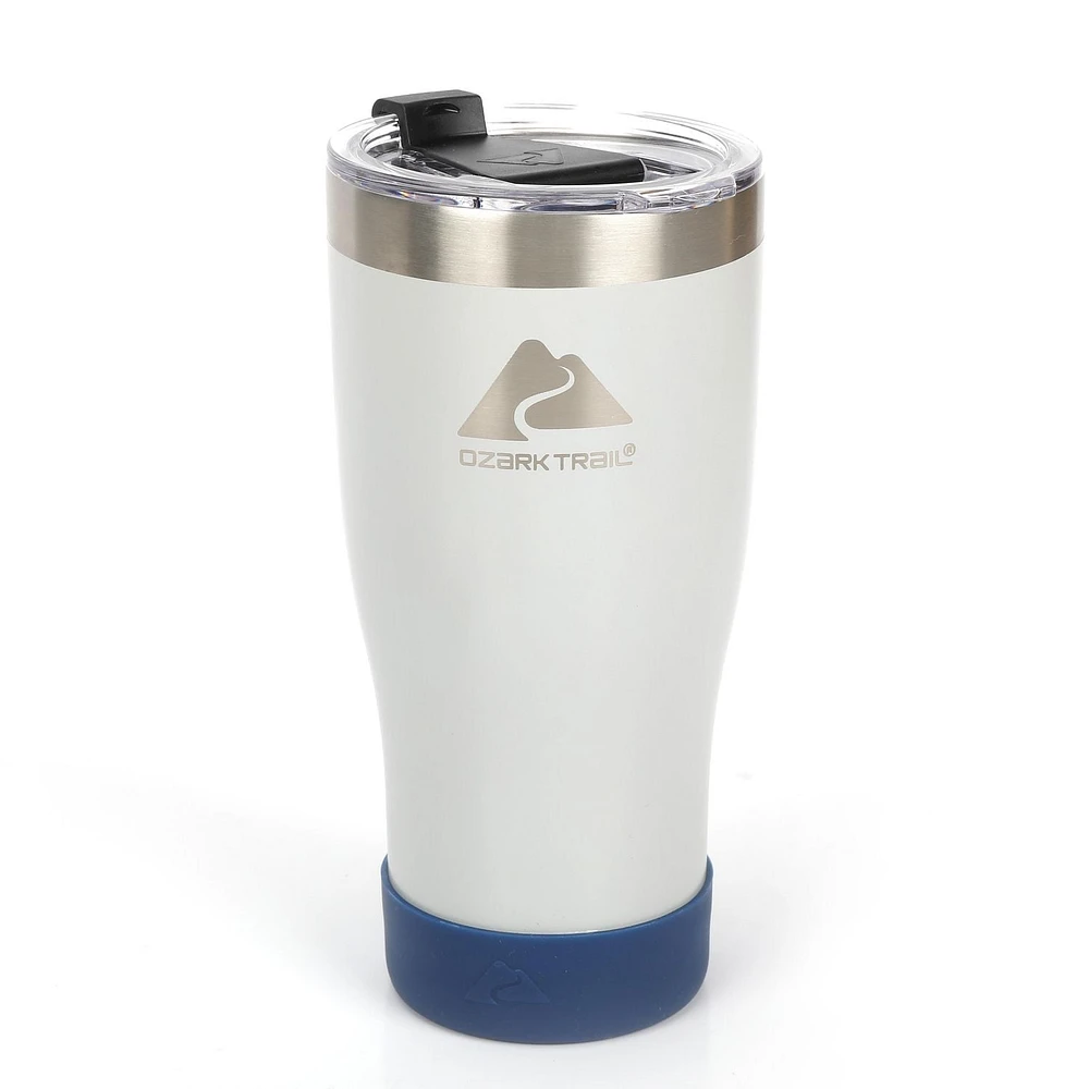 Ozark Trail Stainless Steel Vacuum Tumblers, 20oz, Grey, Camping drinkware