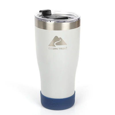 Ozark Trail Stainless Steel Vacuum Tumblers, 20oz, Grey, Camping drinkware