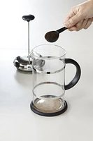 Trudeau Maison Coffee Press with Chrome Plate Lid, Coffee Press with lid