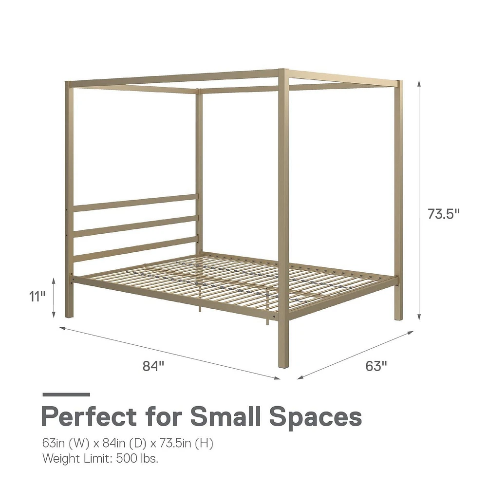 DHP Modern Metal Canopy Bed
