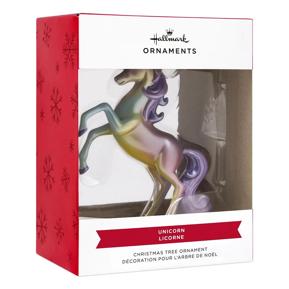 Décoration Hallmark de Noël (Licorne nacrée)