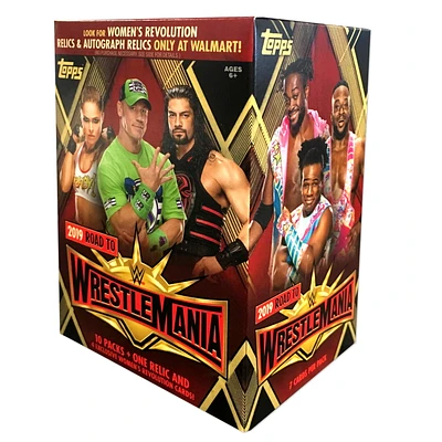 19 TOPPS WWE ROAD TO WRESTLEMANIA WM COFFRET