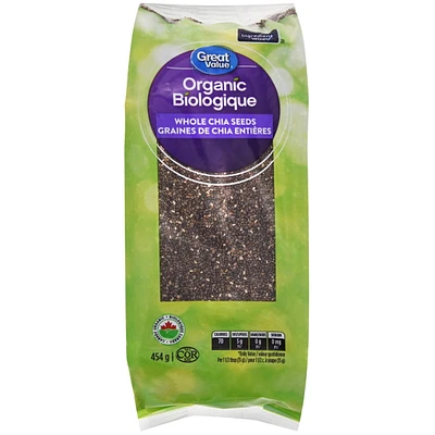 Graines de chia entières biologiques Great Value