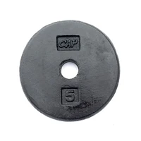 Disques en fonte CAP Barbell de 1 pouce, noir, simple, 1.25