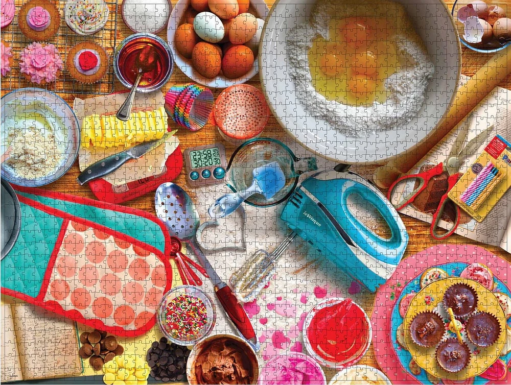 1500-Piece Big Ben Luxe Jigsaw Puzzle, for Kids and Adults, Cake Bake