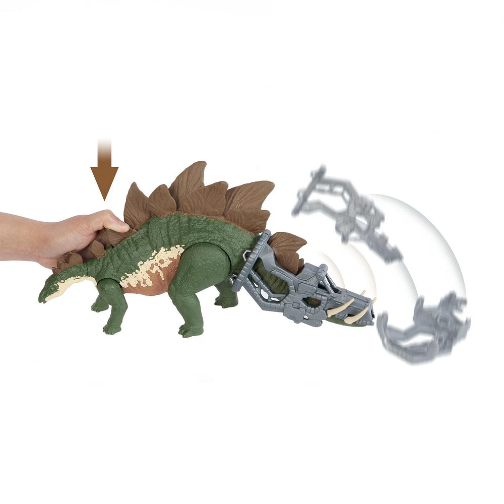 Jurassic World Mega Destroyers Stegosaurus Figurine Méga Ravageurs, dès 4 ans