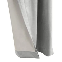 Loft Living Sicily assombrissement des pièces Double Tetiere panneau de rideau 50 x 108 in Argent