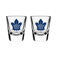 2 VERRE À SHOT SOUS LICENCE OFFICIELLE LNH TORONTO MAPLE LEAFS