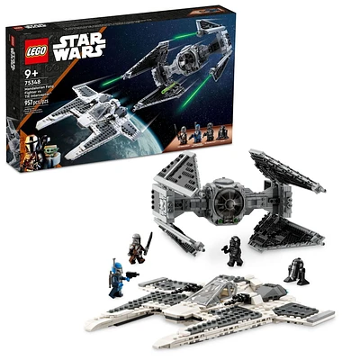 LEGO Star Wars Le chasseur Fang mandalorien contre l'Intercepteur TIE 75348 Ensemble de construction (957 pièces) Comprend 957 pièces, 9+ ans