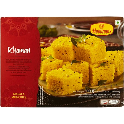 Haldiram Khaman Dhokla (12 pièces) HR Khaman Dhokla (12 pièces)